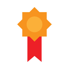 Award badge icon design clipart vector isolated illustration