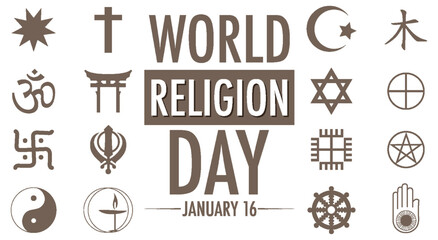 World Religion Day Banner Design