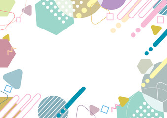 幾何学模様の背景素材