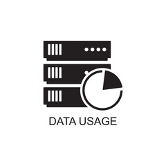 data usage icon , technology icon