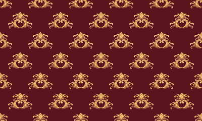 Damask Fleur de Lis pattern fabric vector seamless background wallpaper Fleur de Lis pattern Scandinavian Digital texture Design for print printable fabric saree border.