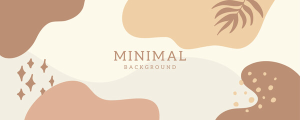 Minimal abstract background vector illustration with organic shape pastel color for banner, poster, wall art, cover, 