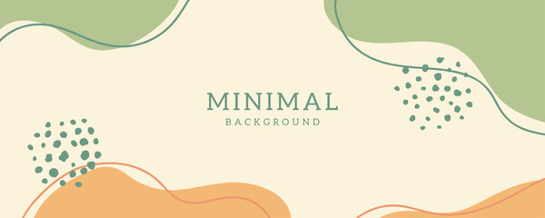 Minimal abstract background vector illustration with organic shape pastel color for banner, poster, wall art, cover, 