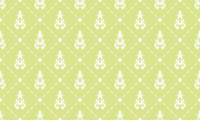 Damask Fleur de Lis pattern origin vector seamless background wallpaper Fleur de Lis pattern Scandinavian Digital texture Design for print printable fabric saree border.