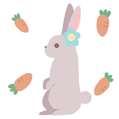 うさぎとにんじん