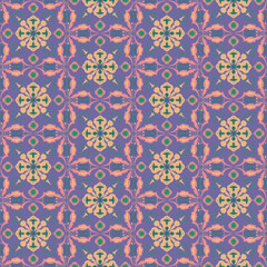 Nature Seamless Pattern Garden Floral Background Damask Plant Aboriginal Ornament Art