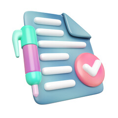 Applicant 3D Illustration Icon