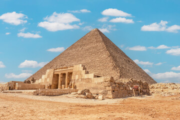 Fototapeta na wymiar The Pyramids of Giza in Egypt
