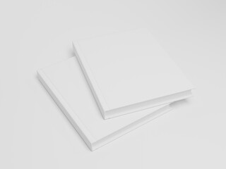 Book mockup template fully white 