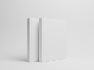 Book mockup template fully white 