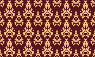 Damask Fleur de Lis patterns vector seamless background wallpaper Fleur de Lis pattern Scandinavian Digital texture Design for print printable fabric saree border.