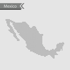 Fototapeta na wymiar map of Mexico