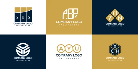 Poster SBS, PBP, ZON, DZT, ZDS,AYU letter logo design. creative initials letter logo concept.  © designhill