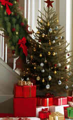 christmas tree and gifts