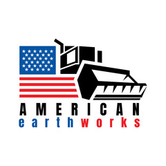 Obraz premium earthworks logo design icon vector