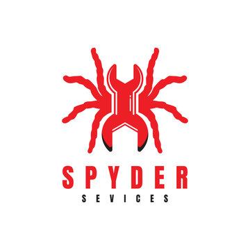 spyder logo icon design vector