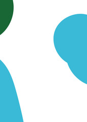 Blue Green Abstract Shape Background