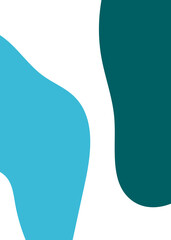 Blue Green Abstract Shape Background