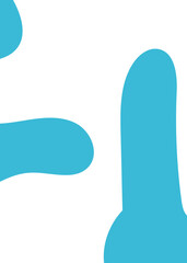 Blue Green Abstract Shape Background