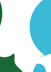 Blue Green Abstract Shape Background