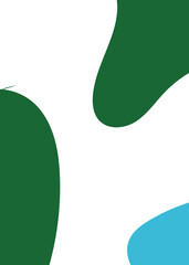 Blue Green Abstract Shape Background