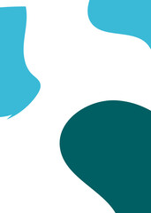 Blue Green Abstract Shape Background