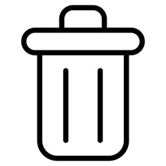 trash line icon