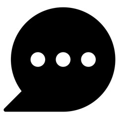 chat glyph icon