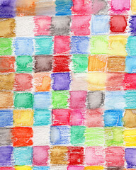 hand painted color pencil colorful background 
