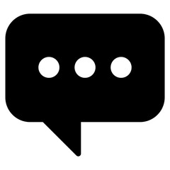 Fototapeta premium message glyph icon