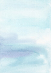 sky color, Watercolor background, art abstract surface  blue  watercolor painting textured design o, banner, backdrop, template, poster, wallpaper