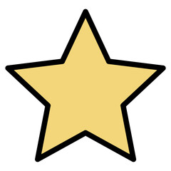 star filled line icon