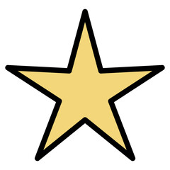 star filled line icon