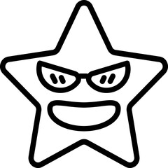Cool star emoji icon