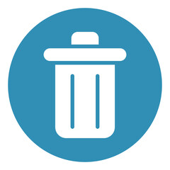 trash round icon