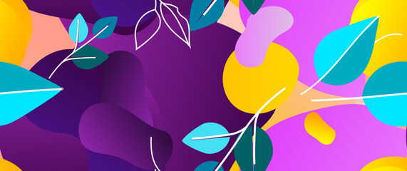 Bold Pattern Tropical Leaf Jungle Modern Motif