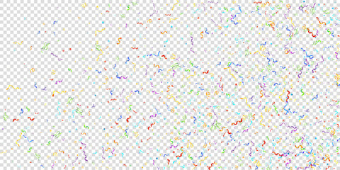 Color serpentine carnival red spiral ribbon curly