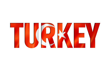 Turkey Flag Text Font