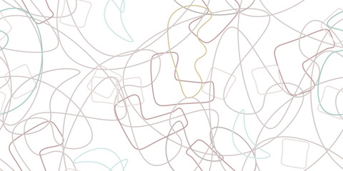 Chaotic Simple Seamless Pattern Textile One Line
