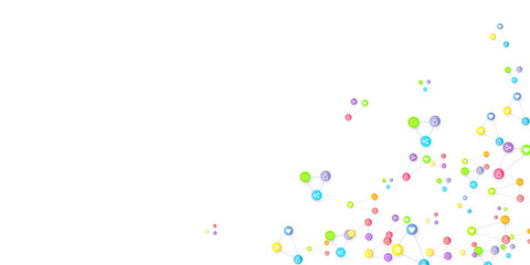 Social media marketing icons internet tags target