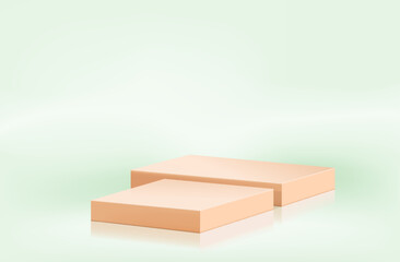 minimal background with podium product display