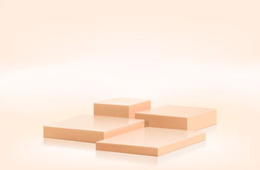 Geometric shape podium product display