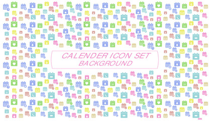 Vector calender icon set