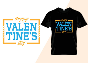 Happy Valentine's Day Typography T-shirt design
