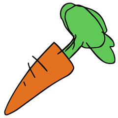 にんじん　手描き