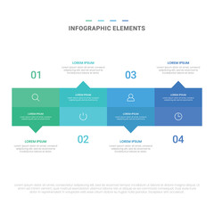 Vector modern shapes options infographic elements for business with icons template design