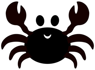 sea ocean crab silhouette 