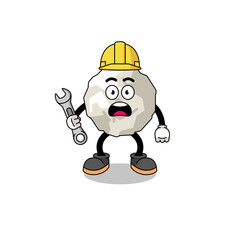 Character Illustration of crumpled paper with 404 error