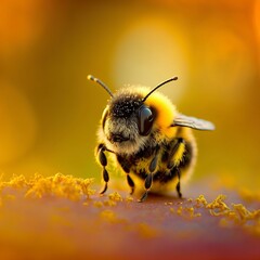 Fototapeta fluffy bumblebee obraz