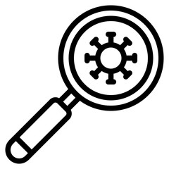 Obraz premium magnifying glass outline icon